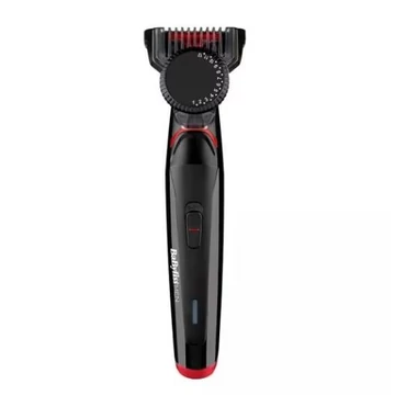 BaByliss T861E Szakállvágó, vezeték nélküli, 23 vágáshossz, Piros/Fekete