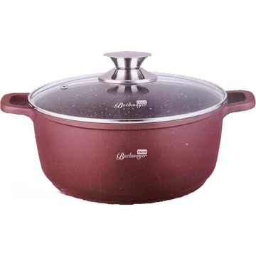 Bachmayer  BM 7884-28 márvány bevonatú bordó 28 cm lábas 28x12,5cm 6,5L