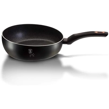 BERLINGER HAUS BH/1855NO alumínium márvány bevonatos serpenyő, 26cm, 2.8 l, Matt fekete-rose gold