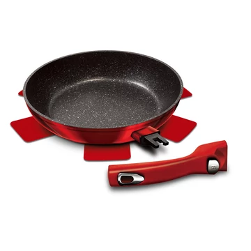 BERLINGER HAUS BH/1945 Serpenyő levehető nyéllel, 24cm, Metallic Line Burgundy Edition