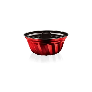 BERLINGER HAUS BH/1543PH Kuglóf sütőforma, 25cm, Metallic Line Burgundy Edition