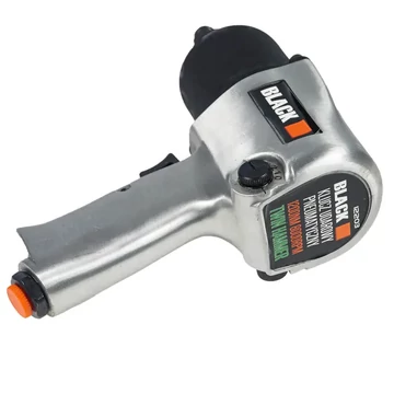 Black 12203 pneumatikus ütvecsavarozó, 6-8 bar, 0.63 Mpa, 8000 fordulat/perc, 1/2", 1200 NM, Twin Hammer, 8 db kulcs