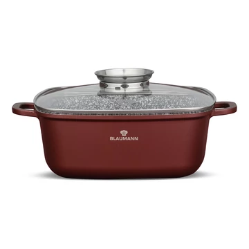 Blaumann BL-4094 6,5L Cerastone Collection 28 cm-es négyzet alakú edény fedővel, Bronz