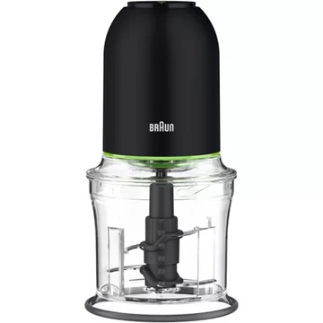 Braun CH3011BK Aprító, 500 W, Quadblade technológia, 2 Sebességszabályozás, Fekete