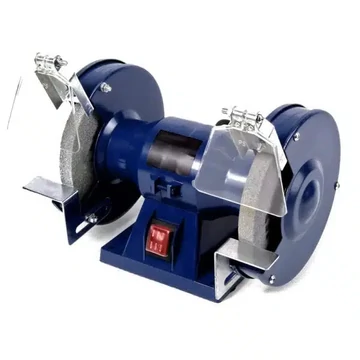 Flinke FK-KS-800 professzionális kettős köszörű koronggal, műanyag védőburkolattal, 800W, 2950 fordulat/perc, 150 mm korong átmérő, 16 mm korong vastagság,, 12.7 mm korong furat átmérő