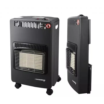 Fornello Eco PB gázkályha, 4200 W, Piezoelektromos gyújtás, Lángőr funkció, Részben összecsukható, Fekete