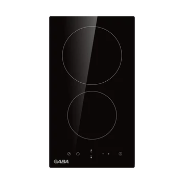 Gaba GMH-C-2, Beépíthető Elektromos Üvegkerámia Főzőlap, Főzőzóna 2, 3000W, Méret 50cm, Fekete
