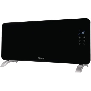 Gorenje OptiHeat 2000 GTPT 2000W hősugárzó, 2 teljesítményszint, Hőfokszabályozó, Termosztát, Túlmelegedés elleni védelem, Időzítő, Távirányító, LED kijelző, Fekete helyettesitő termk  Elektric fütőpanel 2300 W fekete - fehér