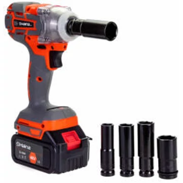 Haina Max HM-6499 professzionális Akkumulátoros ütvecsavarozó, 680 NM, 2 db 48 V-os Li-Ion akkumulátorral kofferben, dugókulcskészlettel