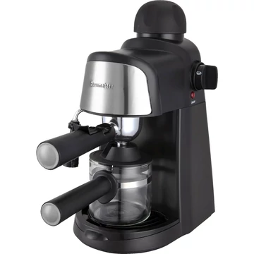 HAUSMEISTER HM6209 Eszpresszó kávéfőző, 800W, 3,5 bar, 0,24 l vízszint jelzős tartály, 4 személyre, Fekete
