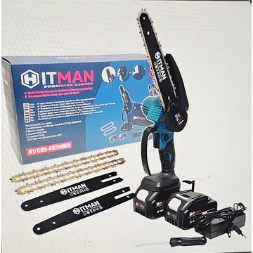 Hitman 62V Dupla Akkumulátoros 8" 20,32 cm Ágvágó Láncfűrész HT/CHS-6820MAX