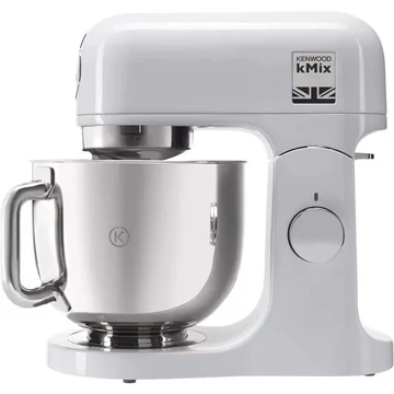 Kenwood KMX750WH kMix konyhai robotgép, 1000W, rozsdamentes acél edény, űrtartalma 5 liter, Fehér-Inox