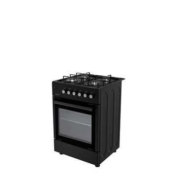 Luxell 663S-40FB  Szabadonálló, Gáz, Kombinált tűzhely, Főzőzóna 4, Fekete , KÜLÖNLEGES AJÁNLAT !! EDÉNYGARNITURÁT ADUNK AJÁNDÉKBA !