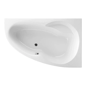 Niwell Nelly 160x95 cm Aszimmetrikus kád, Jobbos, Fehér