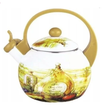 Zománcozott vízforraló 2L - Olíva