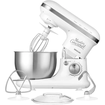 Sencor STM 3620WH-EUE3 Konyhai robotgép, 600W, 4 l rozsdamentes acél edény, 6 fokozat, Fehér