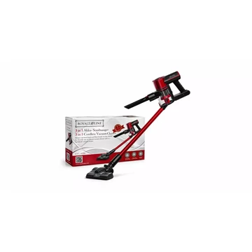 Royalty Line CVC9316 Vezeték nélküli akummulátoros Álló Porszívó 3az1-ben, Porzsák nélküli, 0.8 l tartály, Piros