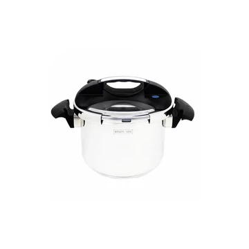 Royalty Line RL-PS6L Nagynyomású kukta, 6 liter, 22 cm átmérő, Inox, 8 liter -átmérőjű 24 cm átmérőjű