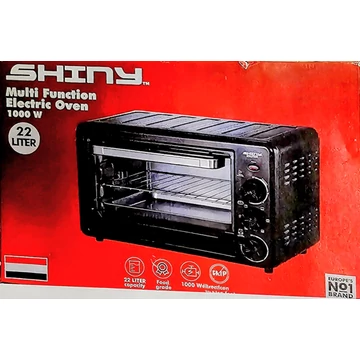 SHINY multifunkciós elektromos sütő, 1000W, 22L, Fekete