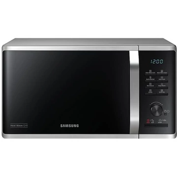 Samsung MG23K3575AS/EO Mikrohullámú sütő, 23L, 800W, Mechanikus, Grill, Inox