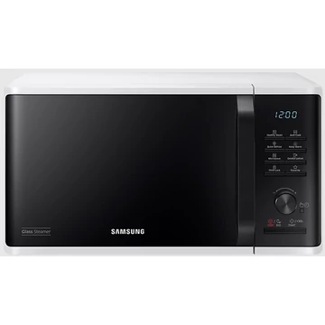 Samsung MS23K3555EW/EO Mikrohullámú sütő 23L, 800W, Mechanikus, Párolás funkció, Párolóedénnyel, Fehér
