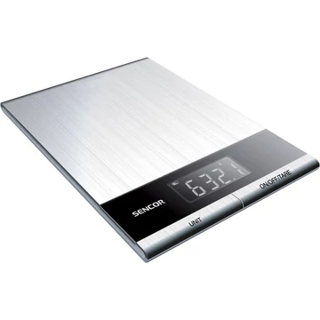 Sencor SKS 5305 Konyhai mérleg, 5kg/1g, LCD kijelző, Rozsdamentes acél
