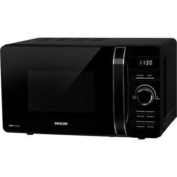 Sencor SMW 5117BK Mikrohullámú sütő, 17 Liter, 800W, Digitális, 5 Fokozat, Fekete