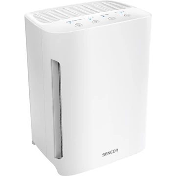 Sencor SHA 6400WH-EUE3 Légtisztító, 60W, Automata kikapcsolás, Szén- és HEPA szűrő, UV-C sugár, 15m2-ig, Fehér
