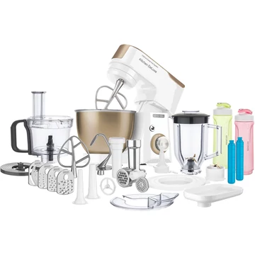 Sencor STM 4467CH Konyhai robotgép, 1000W, 4,5 L Rozsdamentes acél edény, 8 Teljesítmény fokozat, Fehér-Arany