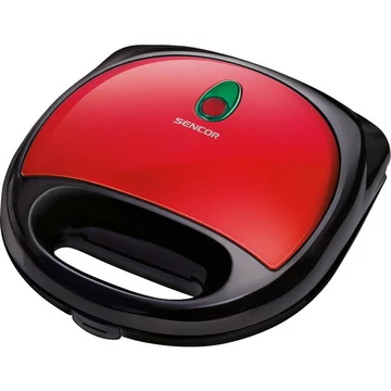 Sencor SSM 4304RD Szendvicssütő, 700W, Tapadásmentes, Hőszigetelt, Piros