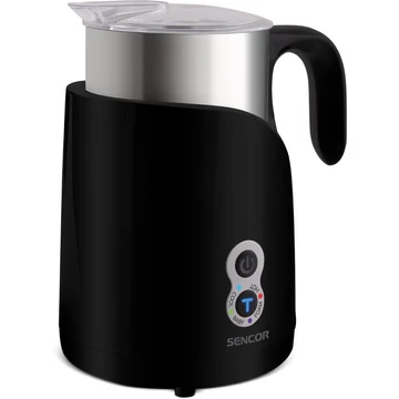 Sencor SMF 4000BK Tejhabosító-melegítő, 150ml tej habosítás, 300ml tej melegítés, Fekete-inox