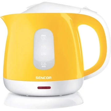 Sencor SWK 1016YL Vízforraló, 1 L, 1100W, Rejtett fűtőszál, Sárga
