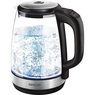 Sencor SWK 2090BK Vízforraló, 2 L, 2200W, Állítható hőmérséklet, Melegen tartó funkció, Fekete