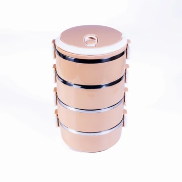 TOO KT-408 P 4 részes ételhordó, Rózsaszín