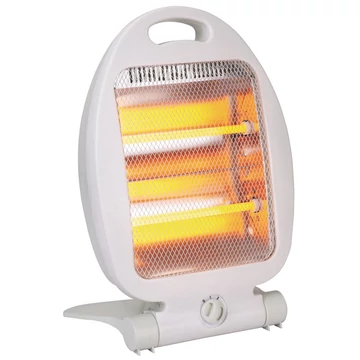 TOO QH-122 Kvarc hősugárzó, 400/800W, Beépített túlmelegedés és feldőlés elleni kapcsoló, Gyors felmelegedés, Összecsukható, Fehér