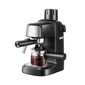 TOO CM-800-B Eszpresszó kávéfőző tejhabosítóval és kávékiöntővel, 0,24 L, 3,5 bar, 800W, Fekete-Rozsdamentes