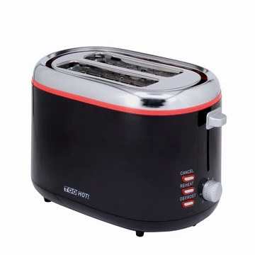 TOO TO-343-BR 850W 2 szeletes kenyérpirító, 220-240 V / 50/60 Hz, fekete