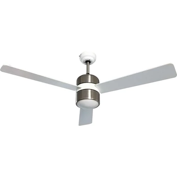 TOO FANC-120-333-W fali kapcsolós mennyezeti ventilátor, 60 W, 3 lapátos kialakítás, 120 cm lapátátmérő, Falra szerelhető kapcsoló, 3 Sebességfokozat, Világítás, Változtatható forgásirány