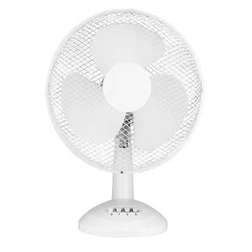 TOO FAND-40-201-W asztali ventilátor, 45 W, 40 cm lapátátmérő, 3 sebességfokozat, Oszcillációs mód, Dönthető fej, Fehér