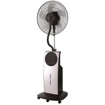 TOO MF-001S-RC párásító álló ventilátor, 90 W, 42 cm lapátátmérő, 3 sebességfokozat, Oszcilláló üzemmód,120 cm magas, 3.1 l víztartály, Párásító funkció, 12 óra időzítő, Távirányító, Ezüst