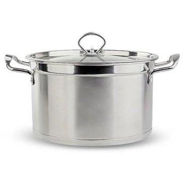 Victor V-NB24 rozsdamentes fazék leveses tál, 24 cm átmérő, 5 l, Tükör fényes külső, 0.5 mm fal vastagság