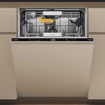 Whirlpool W8I HT58 T Beépíthető mosogatógép,14 teríték, B, Digitális kijelző, Automata ajtónyitás, SpaceClean kosár, MaxiSpace, 6. Érzék technológia, NaturalDry, Csendes opció, Indításkésleltetés, 