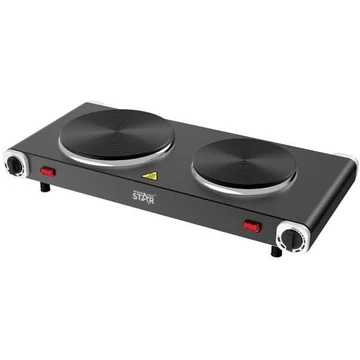 Winning Star, ST-9638 Elektromos multifunkciós főzőlap (2), 1000W + 1500W, Fekete