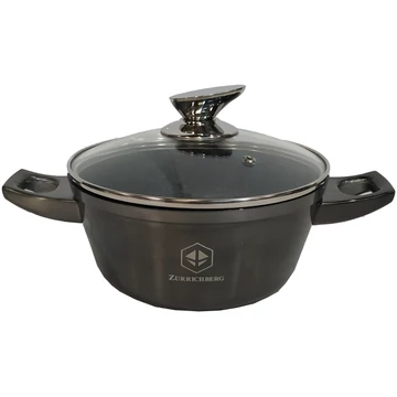 Zurrichberg ZBP-7126 Lábas márvány bevonattal, Ø 26x12.5 cm, 6,6 l, Grafitszürke