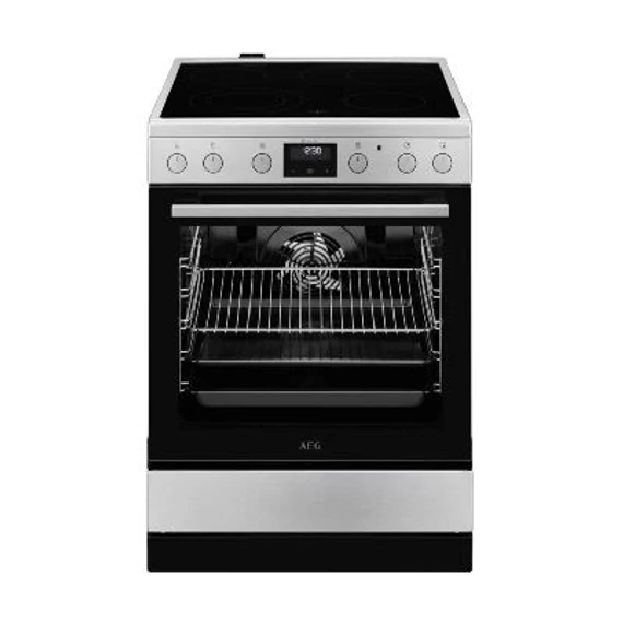 AEG CCB6446ABM kerámialapos tűzhely, AirFry, A energiaosztály, Inox