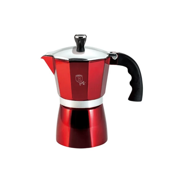 BERLINGER HAUS BH/8563 6 személyes kávéfőző, Metallic Line Burgundy Edition
