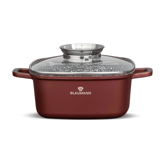 Blaumann BL-4090 Cerastone Collection Négyzet alakú edény, Fedővel, 4.4 L, 20 cm-es , Bronz