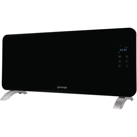 Gorenje OptiHeat 2000 GTPT 2000W hősugárzó, 2 teljesítményszint, Hőfokszabályozó, Termosztát, Túlmelegedés elleni védelem, Időzítő, Távirányító, LED kijelző, Fekete helyettesitő termk  Elektric fütőpanel 2300 W fekete - fehér