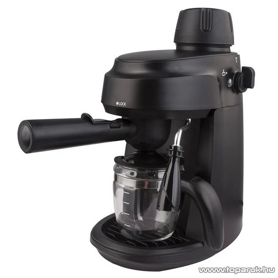 Hausmeister HM6206 eszpresszó kávéfőző, 800W, 3,5 bar, 0,24 l vízszint jelzős tartály, 2-4 személyre