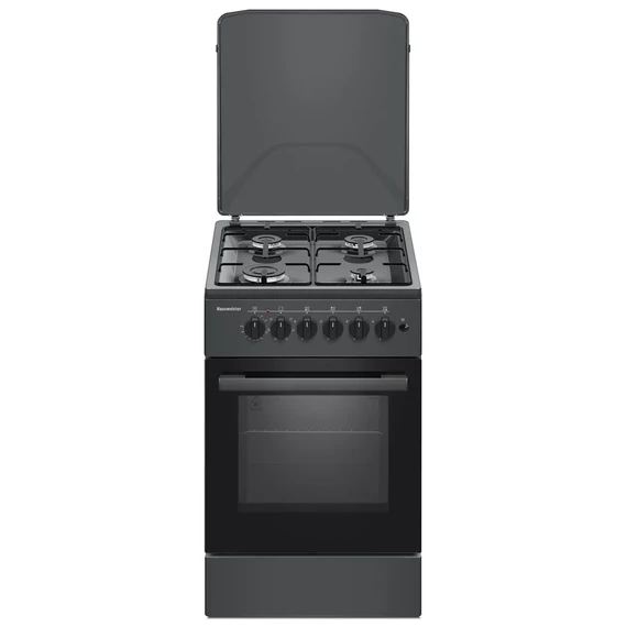 Hausmeister HM 5025 Hőlégkeveréses kombinált tűzhely, A energiosztály, 1800 W, Matt fekete színű